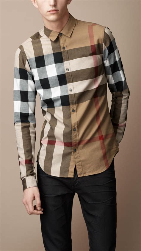 what goes with a burberry shirt|Burberry check shirt.